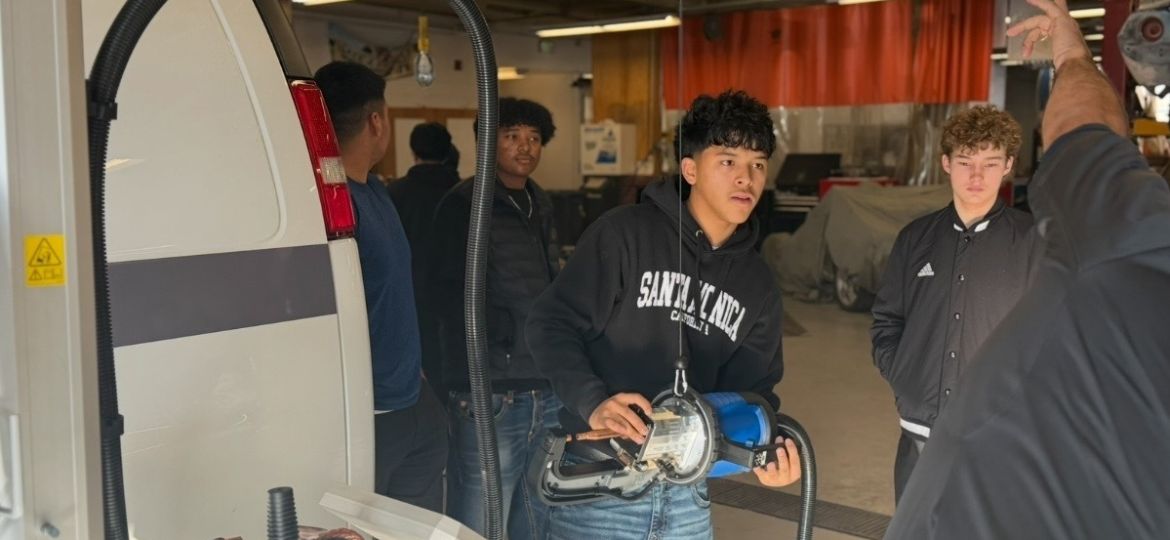 Cover Photo - Ogden High School’s automotive program receives donation of high-end spot welder