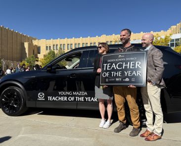 Cover Photo - Exceptional Ogden teacher surprised with all-expenses paid use of a vehicle for a year by Young Mazda